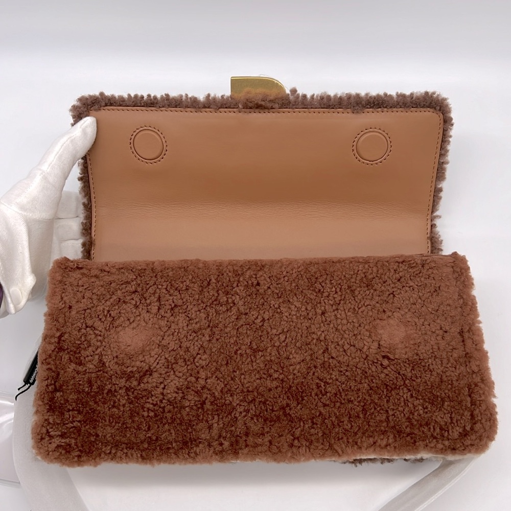 Brandon Blackwood Nia Bag in Multi Brown Shearling - Picture 9 of 16